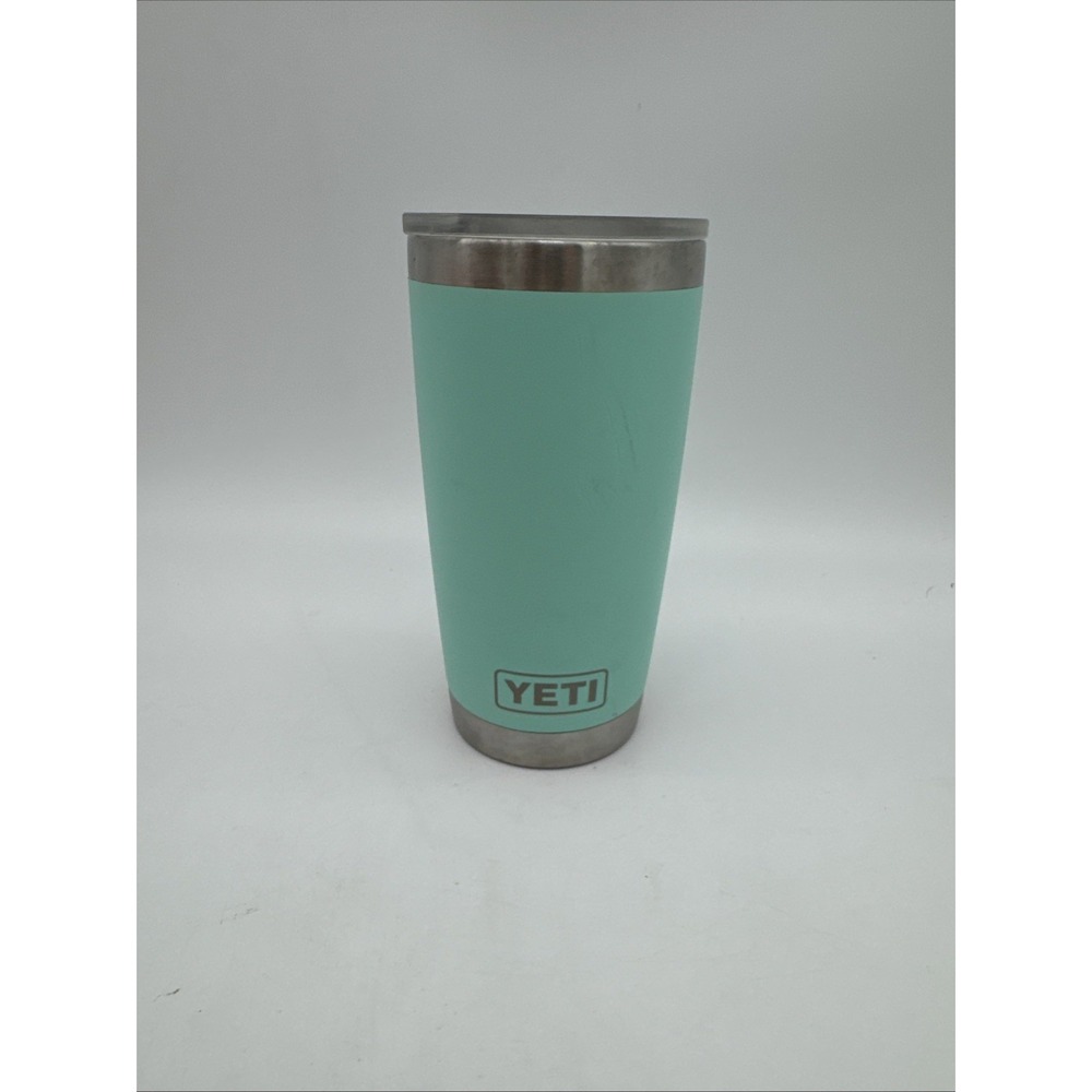 YETI Rambler 20oz Tumbler Seafoam Green With Lid